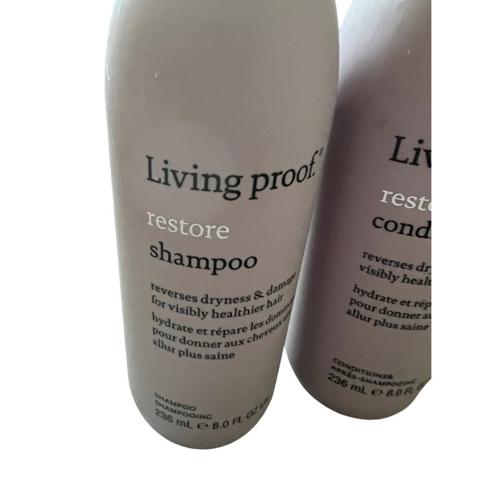 Living Proof Restore Shampoo & Conditioner Duo Set 8.0 Fl Oz Each Full Size - Picture 4 of 7